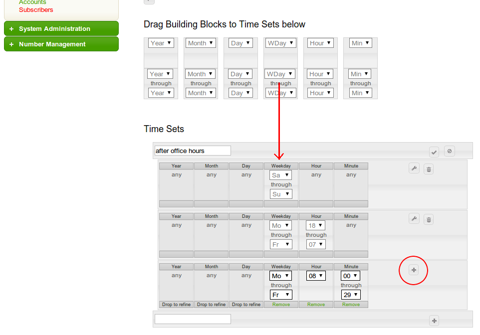 Create A Call Forward Time Period