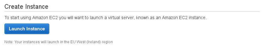 Launch Amazon EC2 Instance for your region