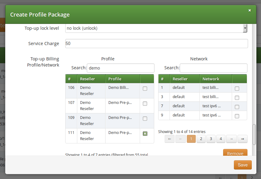 Balance Top-up Settings