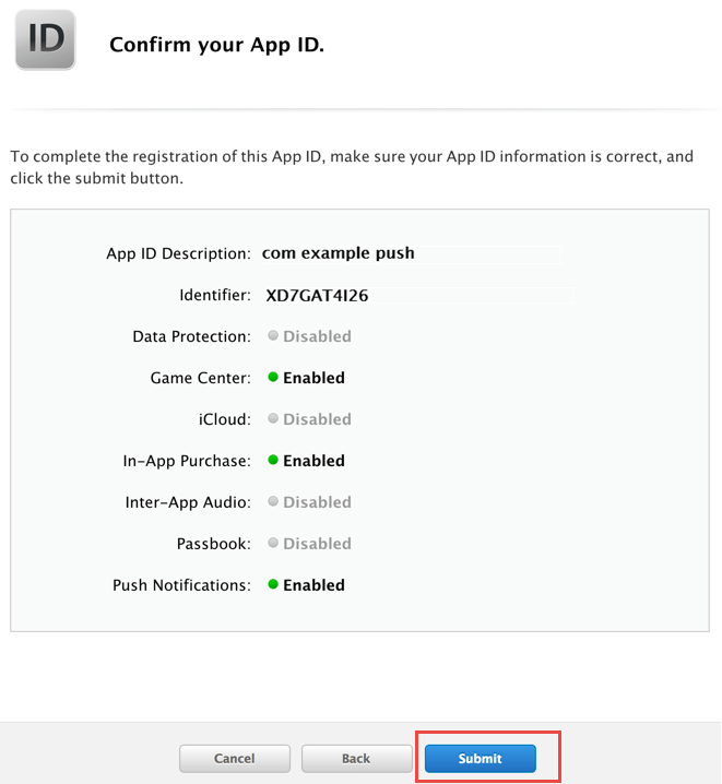 Register an App ID