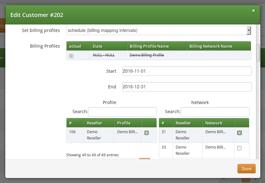 Profile Mapping Schedule Creation