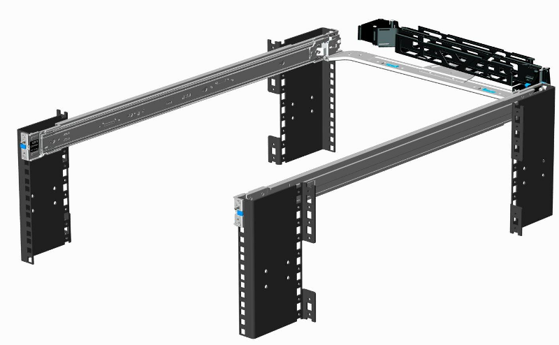 Rack-mounted Rails